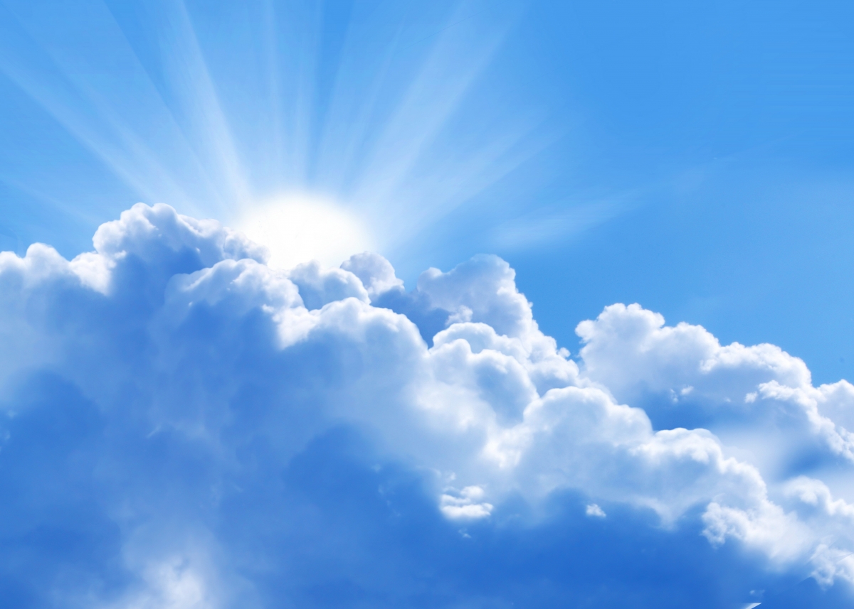 Sky Cloud Sun 6K Wallpaper