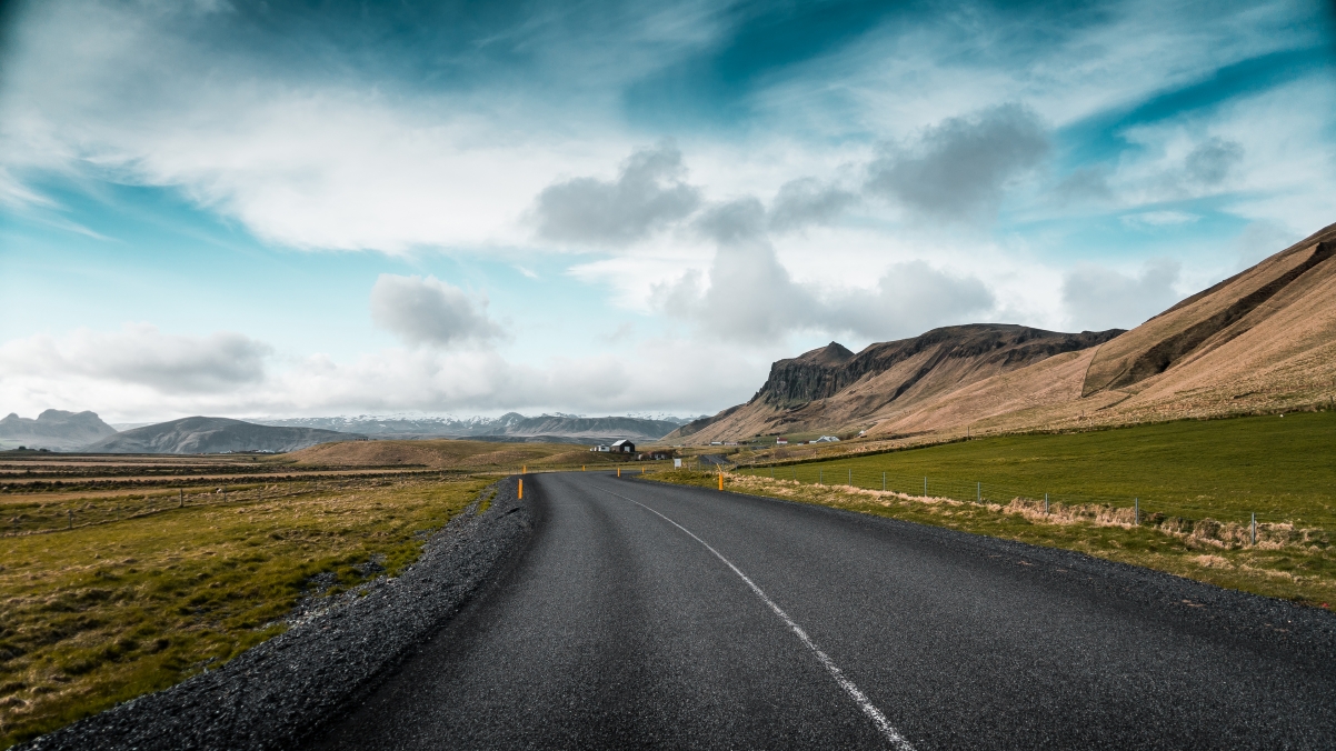 Iceland road scenery 4k wallpaper 3840