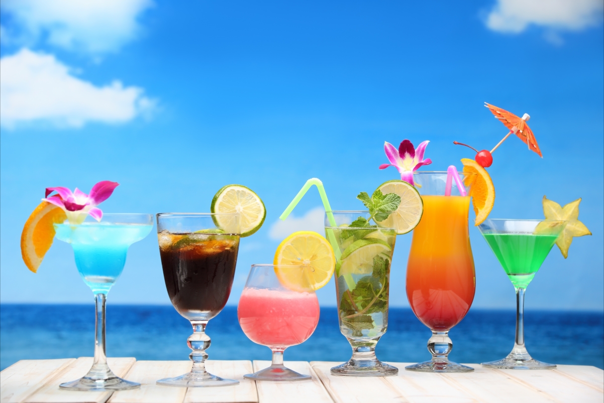 Summer sea beach cocktail