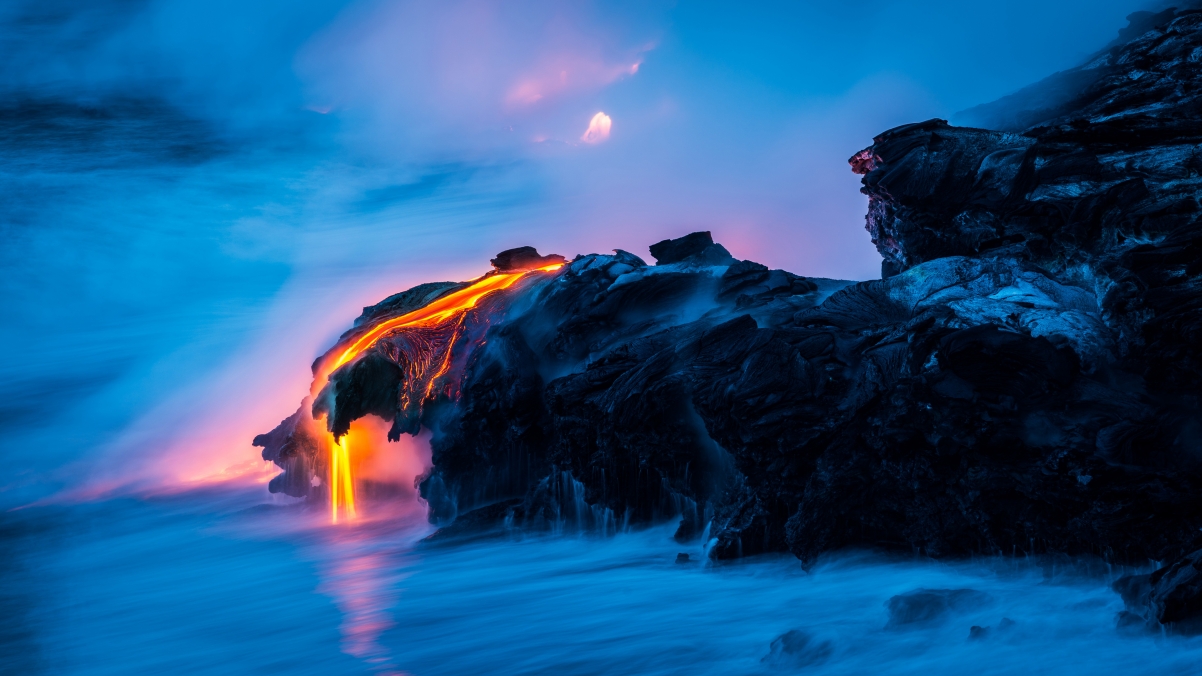 Natural beauty volcanic lava win
