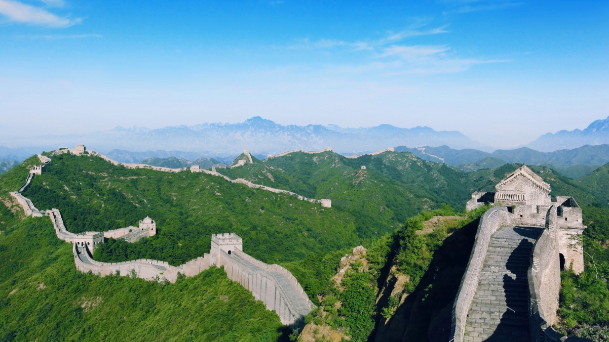Great Wall Scenery in Beijing, China 4K HD