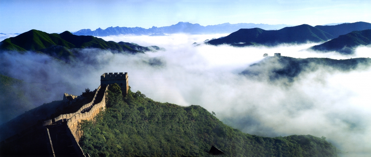Great Wall Clouds Landscape Photography 5K Wallpaper