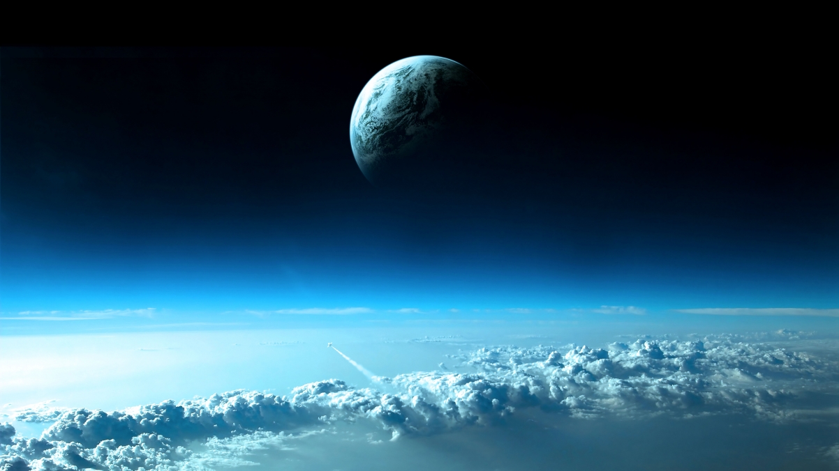 Cloud space sky planet 4k wall