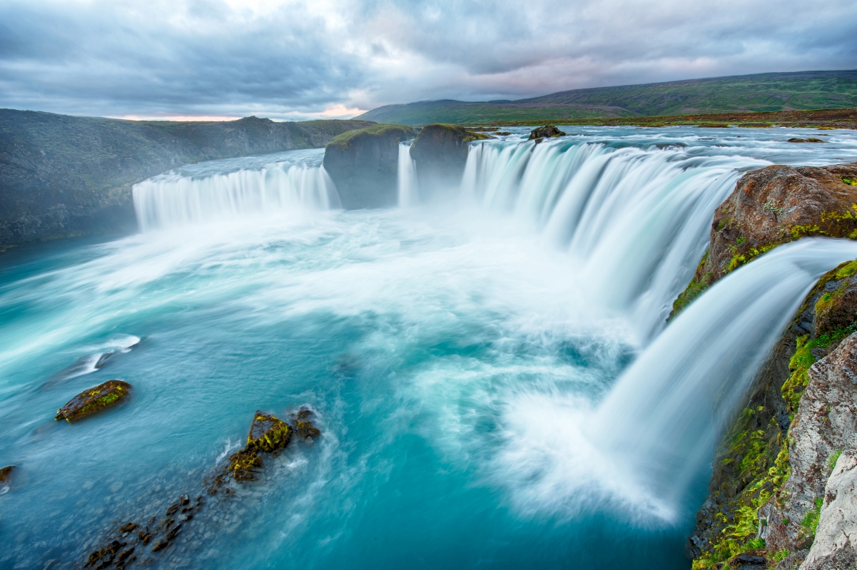 Cloud River Waterfall 5K Landscape Wallpaper
