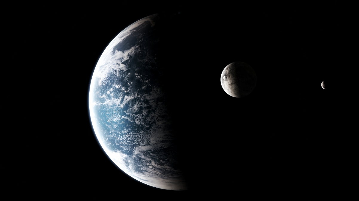 Moon Planet 4K Wallpaper
