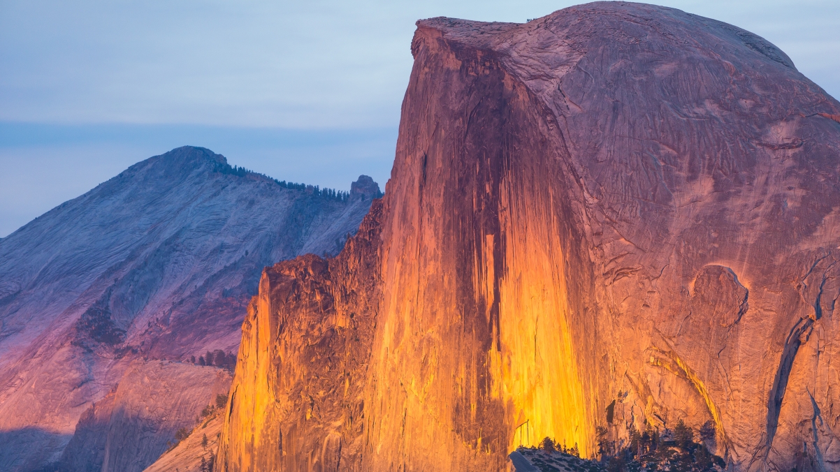 Yosemite National Park, fire red
