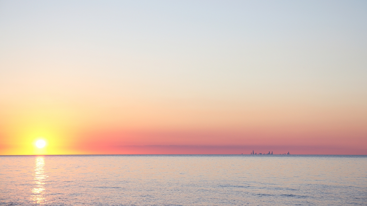 Indiana Beach Sunset 4k Wallpaper