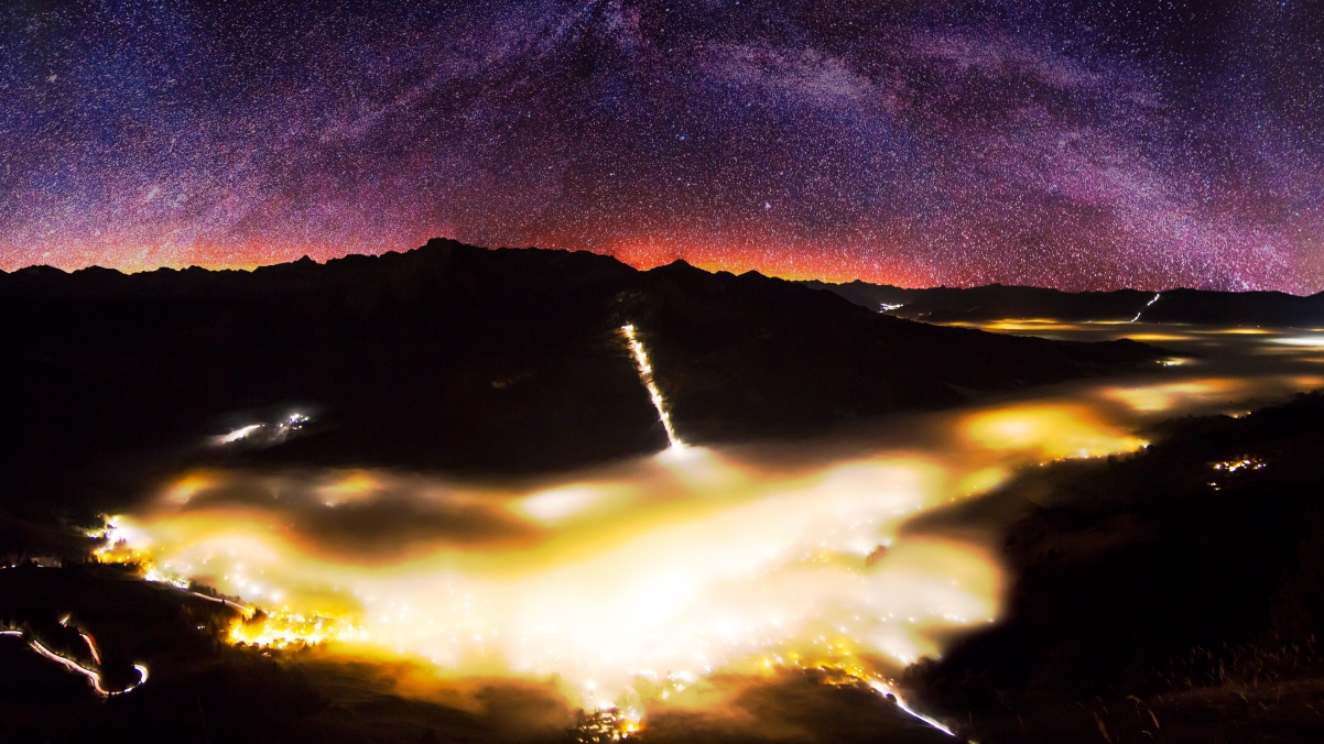 Milky Way Panorama HD 4K Wallpaper
