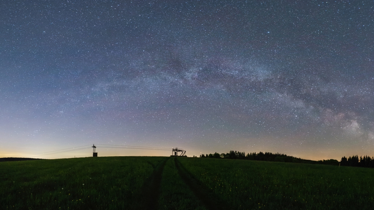 Starry panorama of the Milky Way