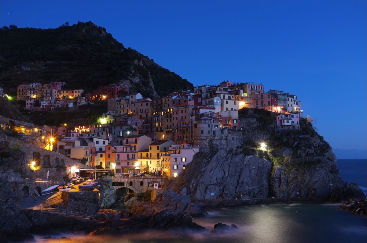 Italian Cinque Terre evening scenery 4