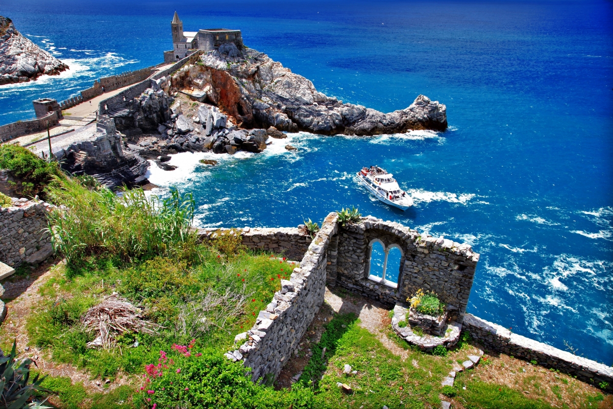 Coastal wind in Portovenere, Italy