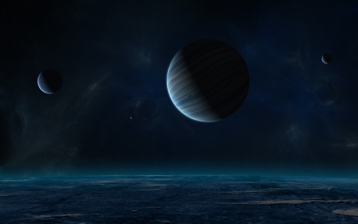 Night starry earth 4K wallpaper