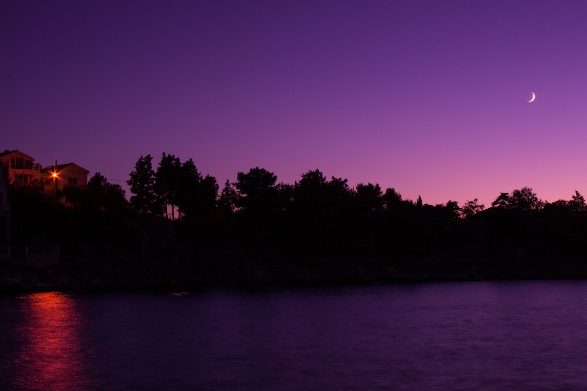 Night sky moon sky night