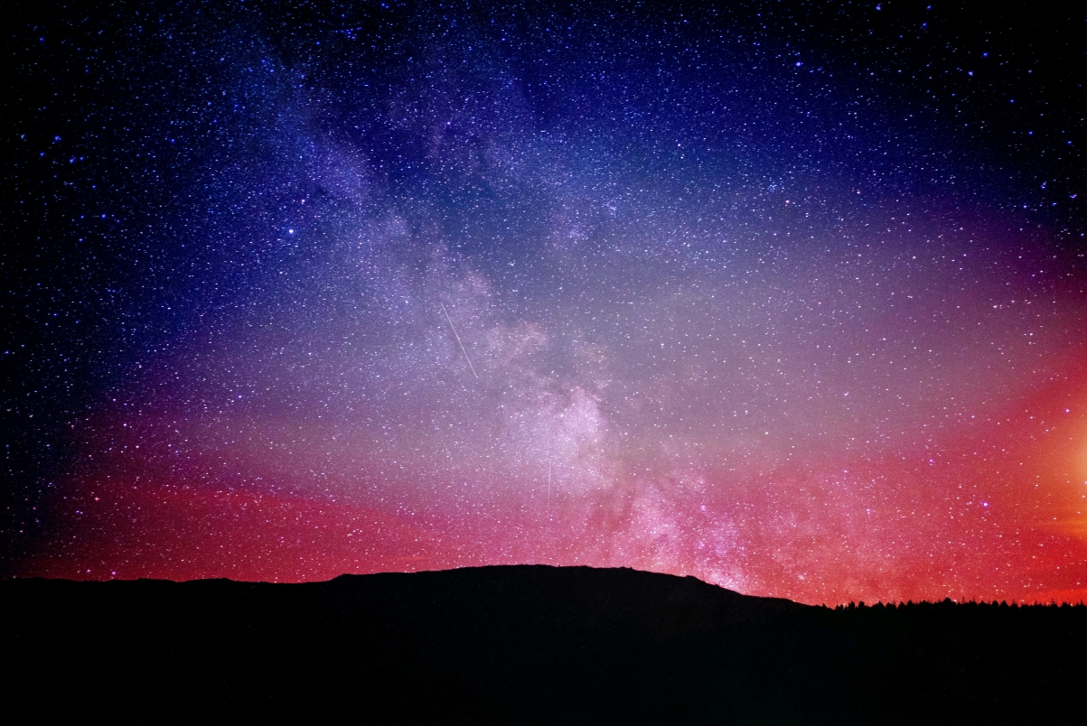 Night sky starry constellation 4K wallpaper