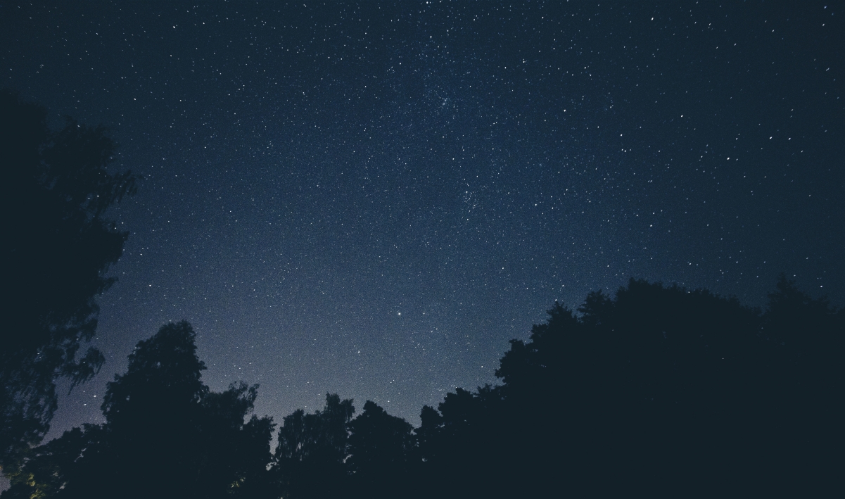 Night sky starry sky 4K landscape picture wall