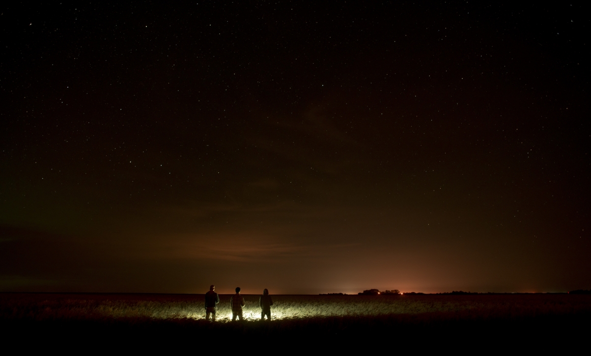 Night northern lights natural lights stars