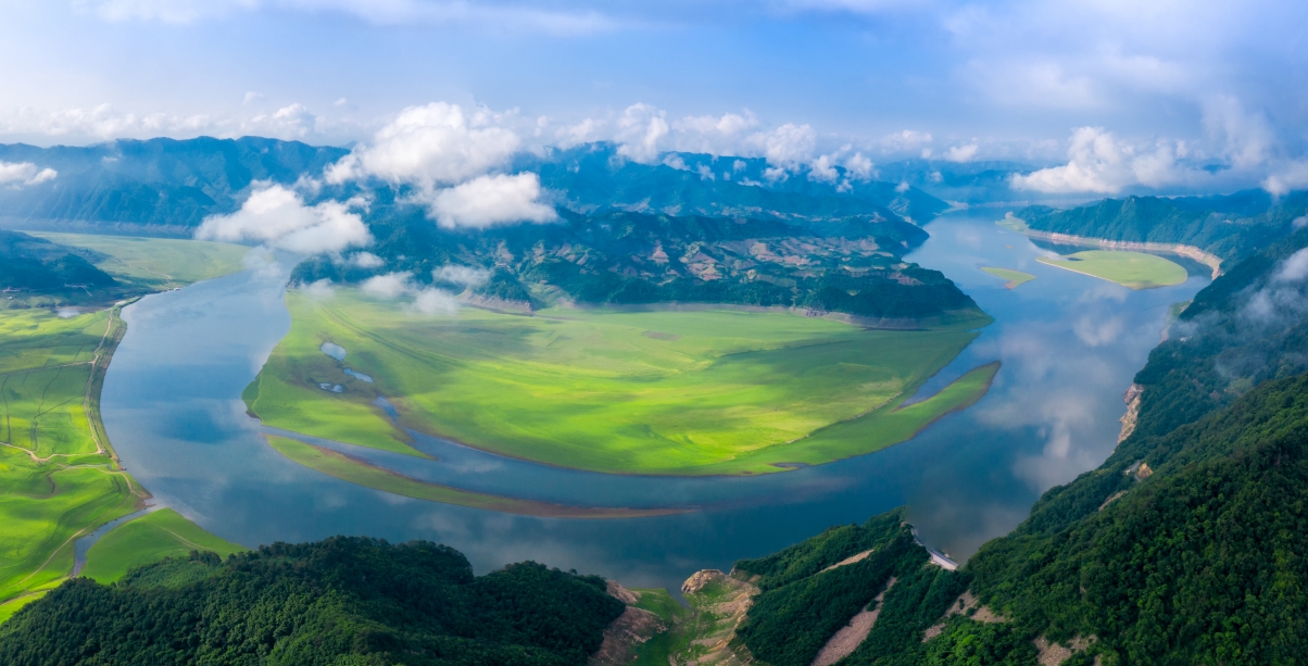 Yalu River Scenery 5k Wallpaper