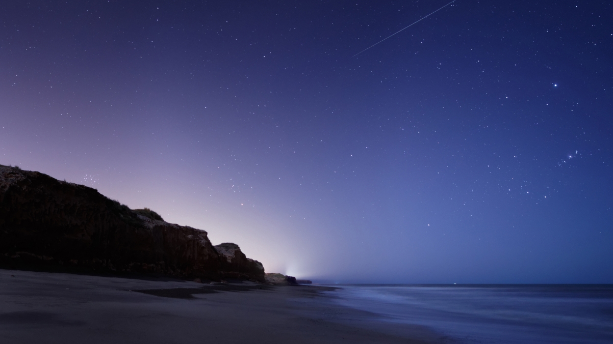 Star, starry sky, orion rock