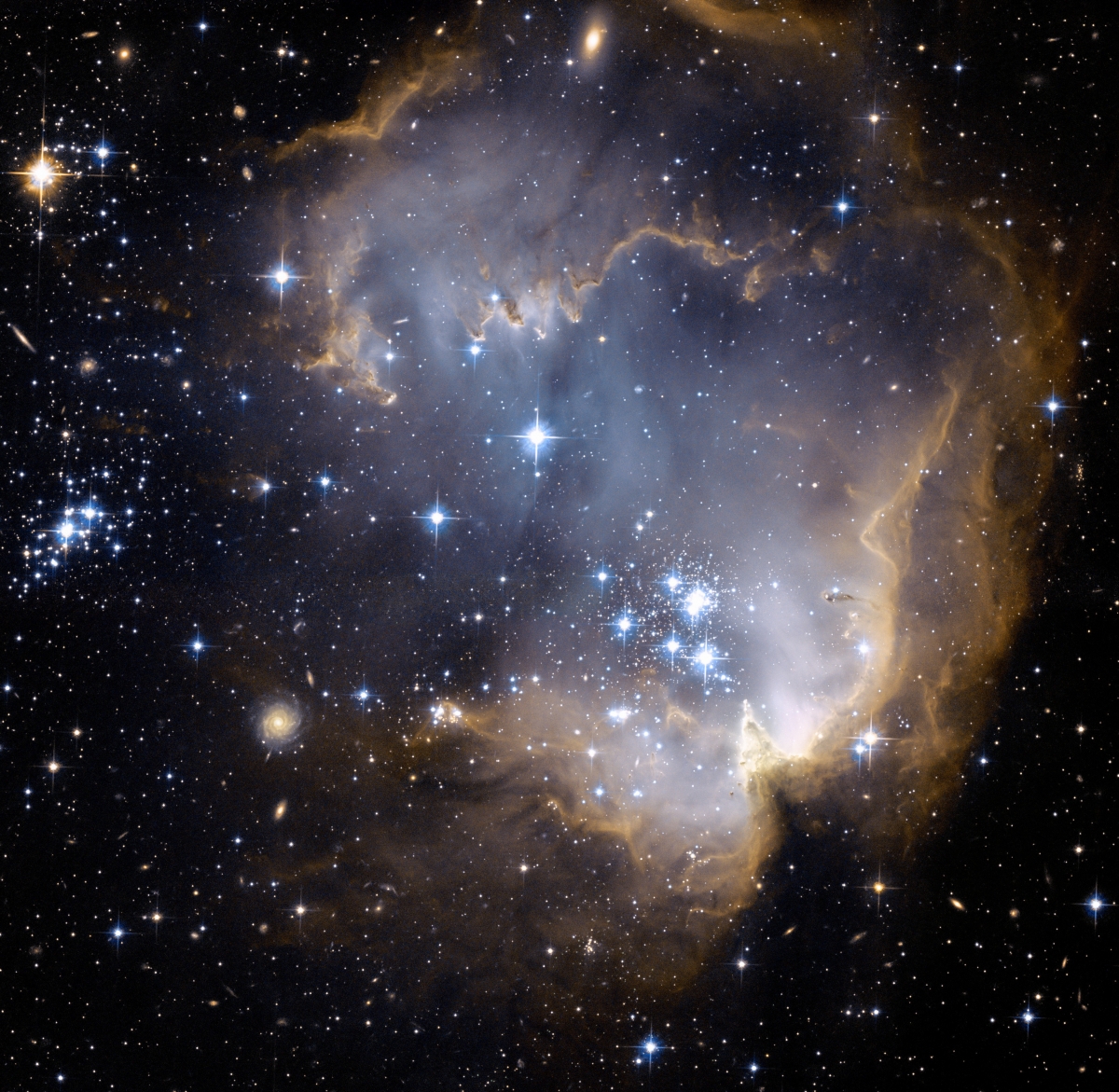 Star cluster galaxy cloud magical god