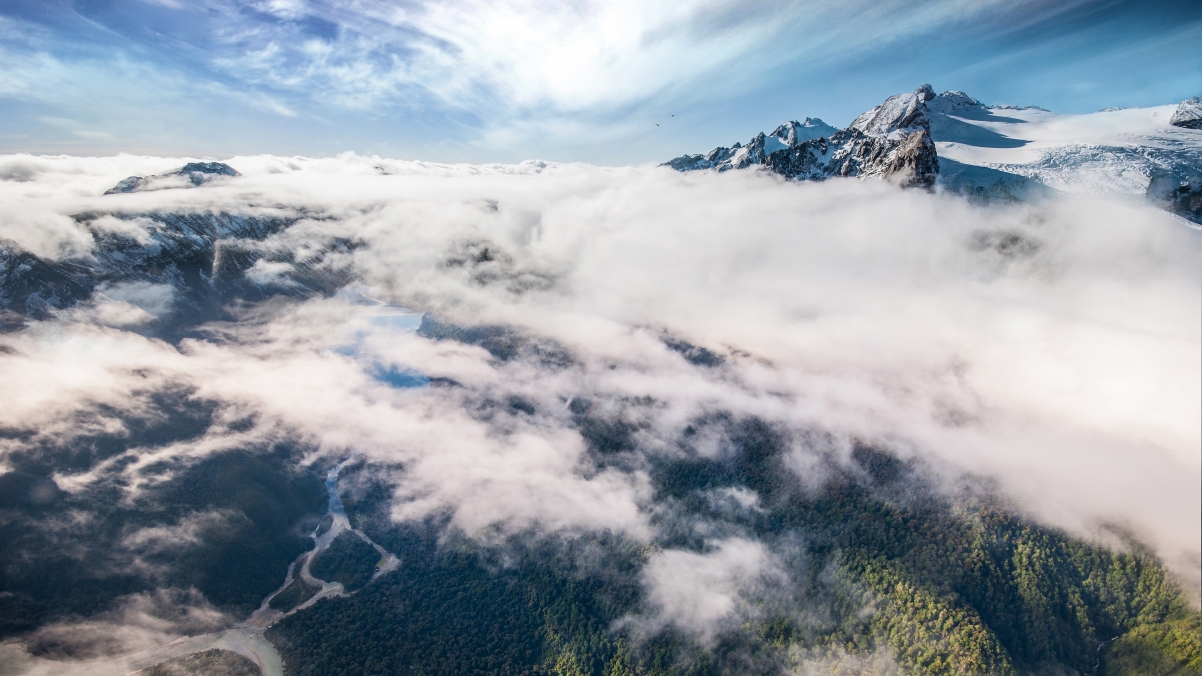 New Zealand travel aerial photography landscape 4k wall
