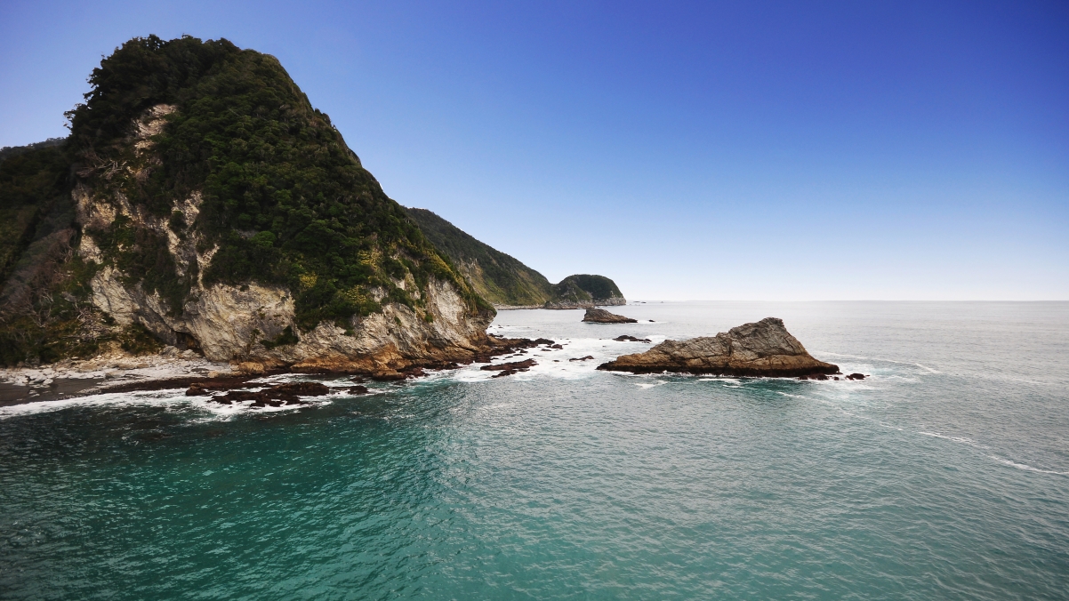 New Zealand coastline 3840x2160 wind