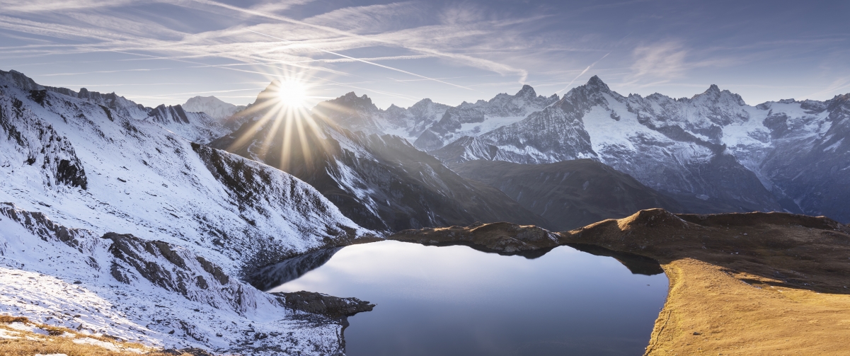 Heart Lake 3440x1440 Landscape Wallpaper