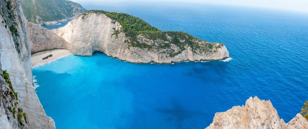 Natural wind in the port of Zakynthos, Greece