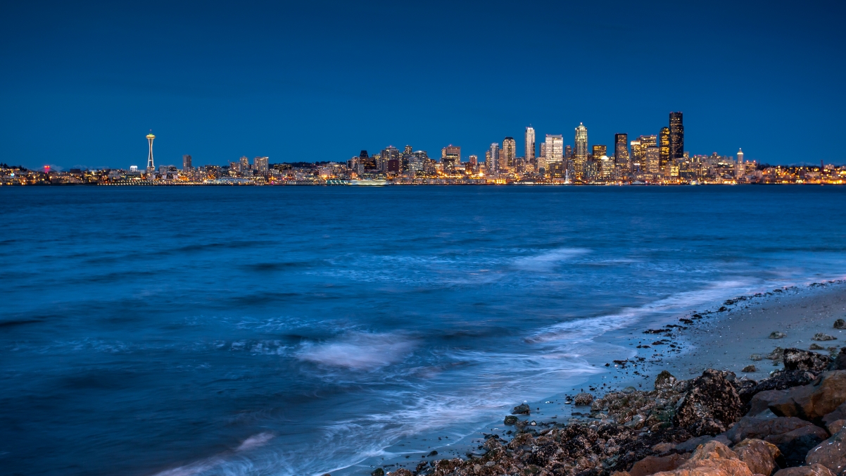 Seattle Beach 4K Landscape Wallpaper