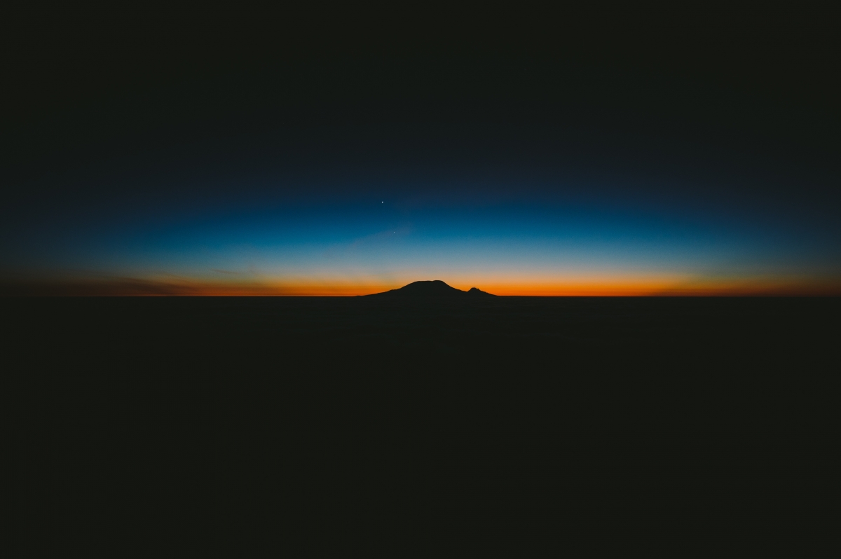 Afterglow photography pictures in the sunset