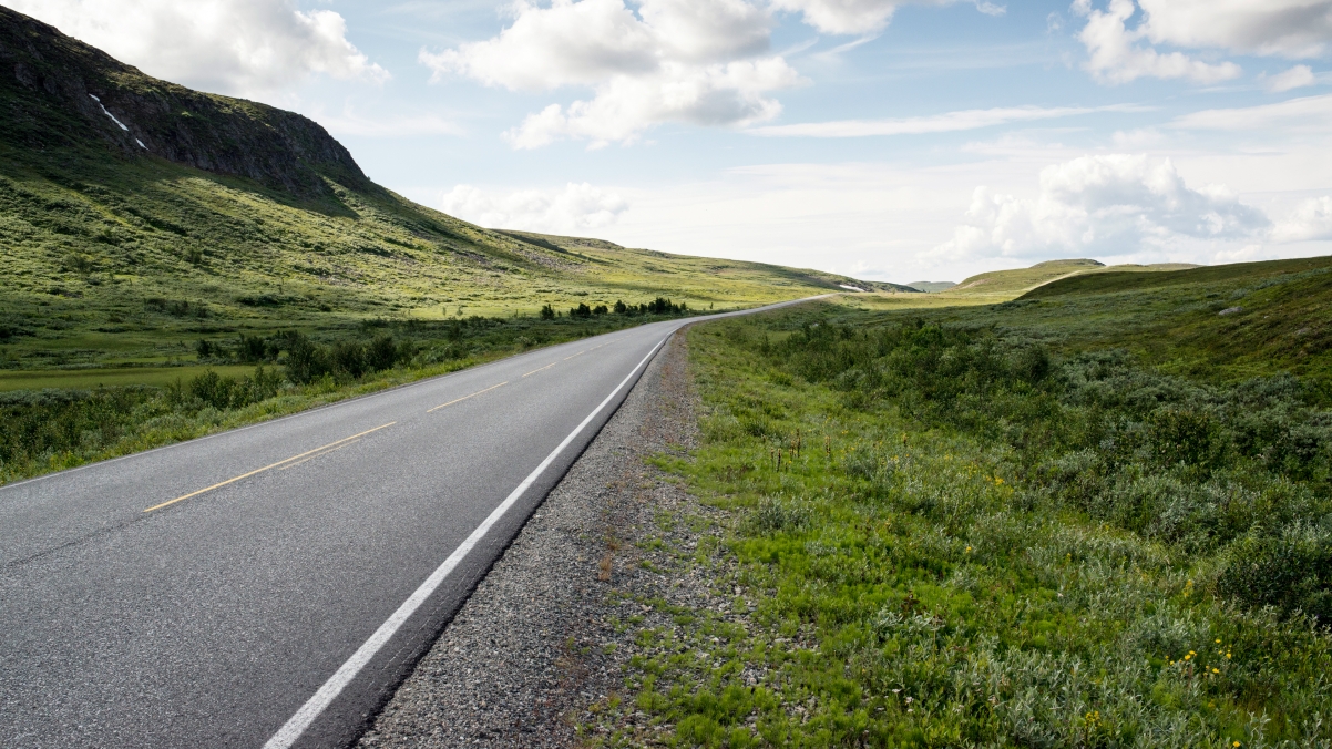 E6 route to Norway scenery 4K