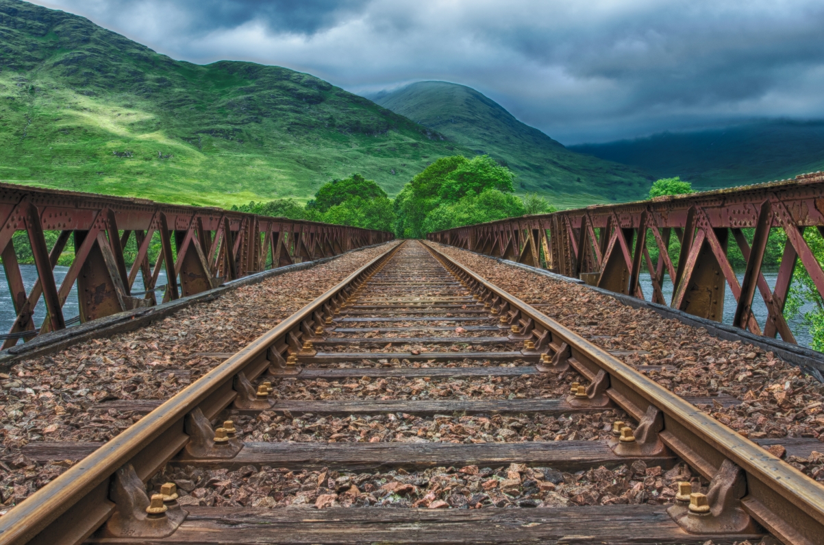 Railway, train, lost place, iron