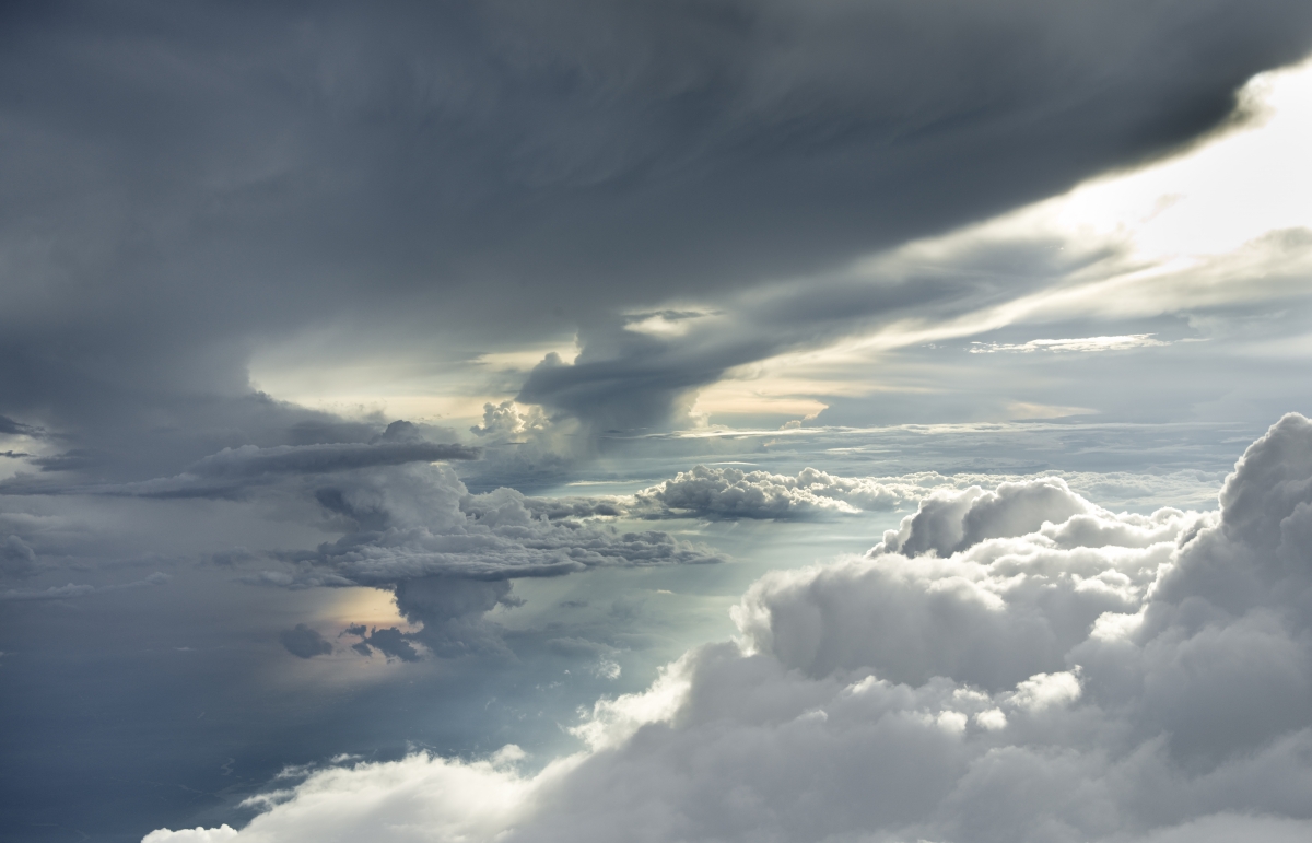 Sky clouds natural scenery 5K wind