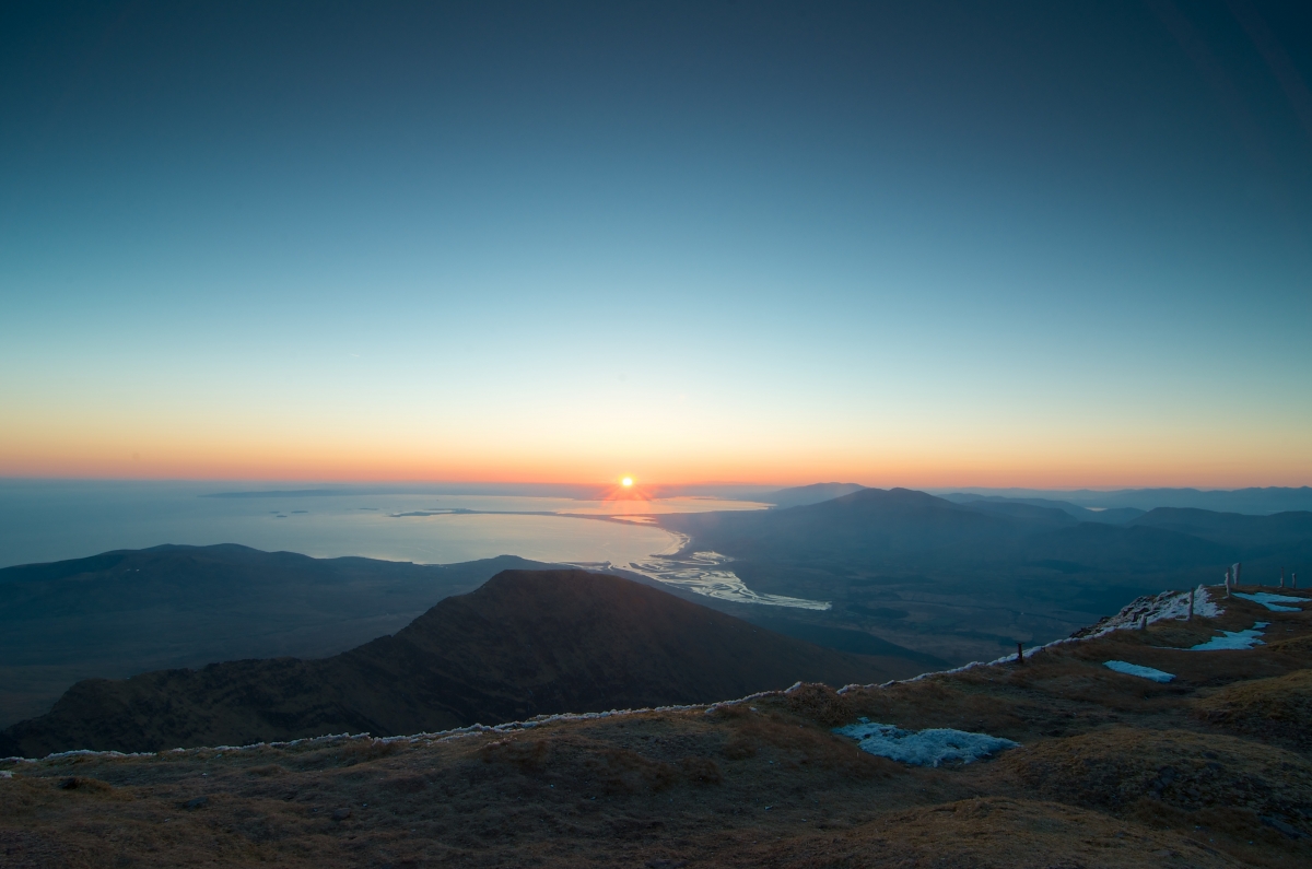 Sky sun sunset 4k landscape map