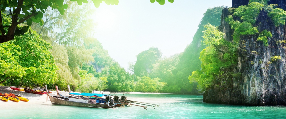 Thailand beautiful island scenery 3440x1