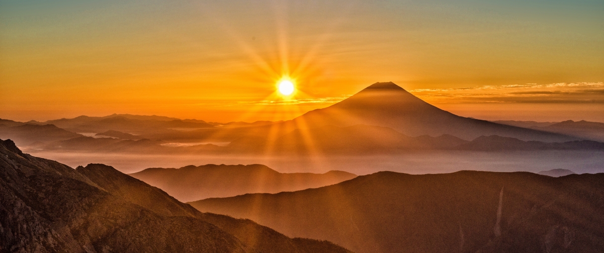 Sun Fuji landscape 3440x14