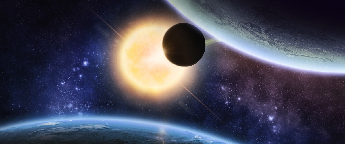 Space planet 3440x1440 desktop wall