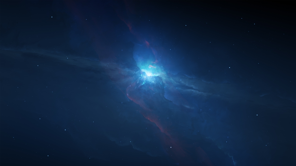 Magical and beautiful nebula starry sky landscape