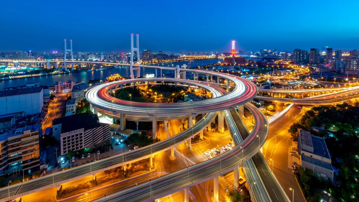 Shanghai overpass landscape 4k wallpaper #38