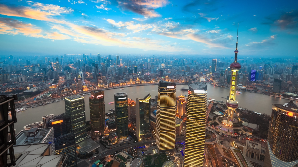 Shanghai Jinmao Tower Shanghai Sunset Beauty