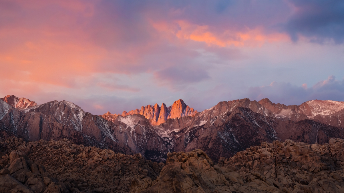 Mountain scenery 5K wallpaper