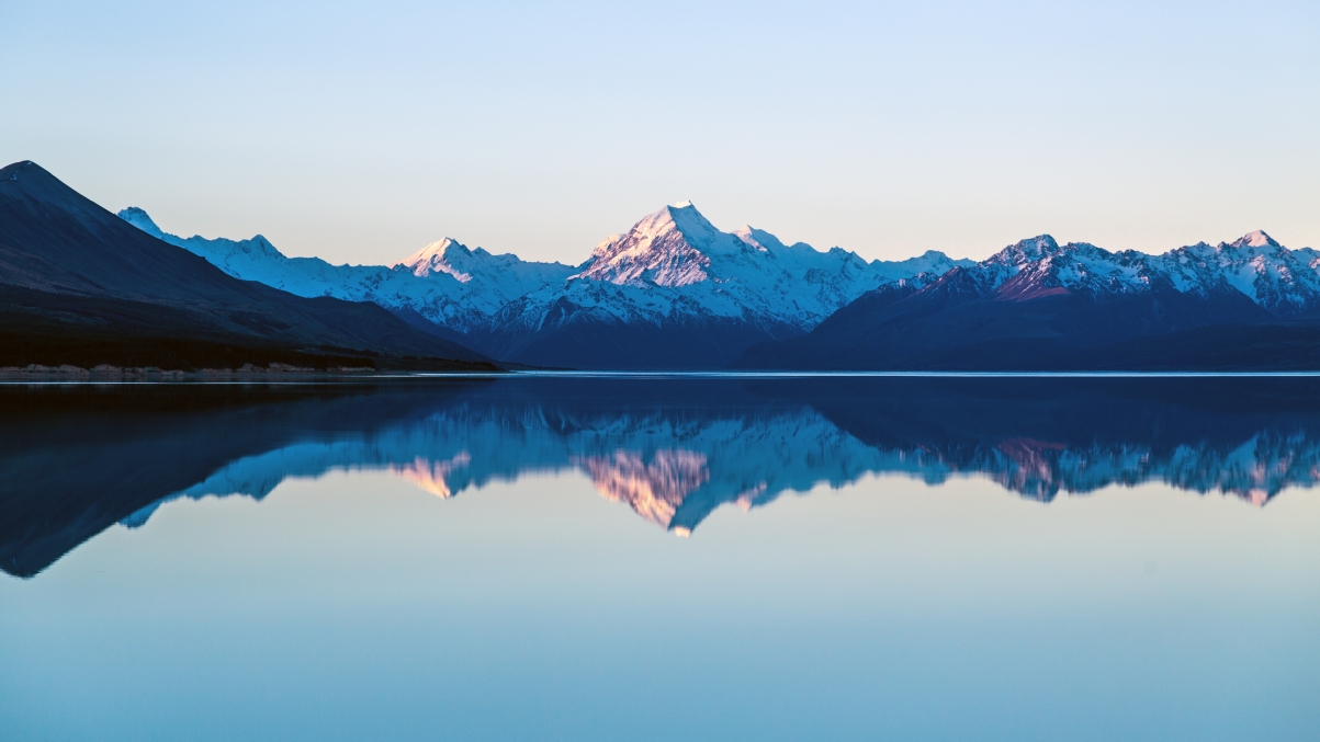 Mountain lake reflection landscape 5K HD wall