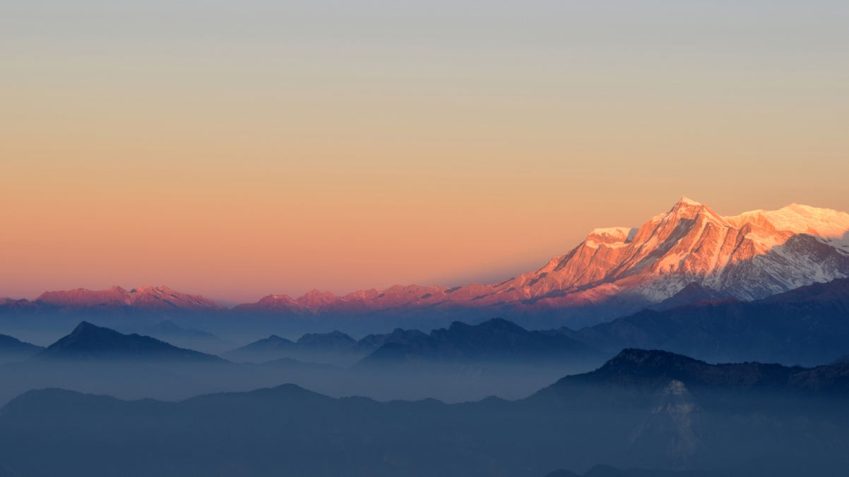 Mountain top landscape 4k wallpaper