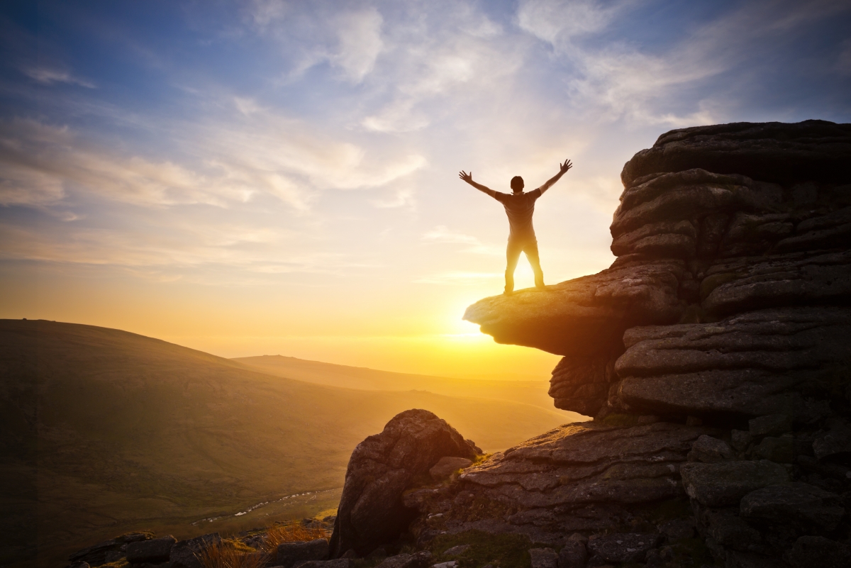 Mountains, sunset, nature, height, back