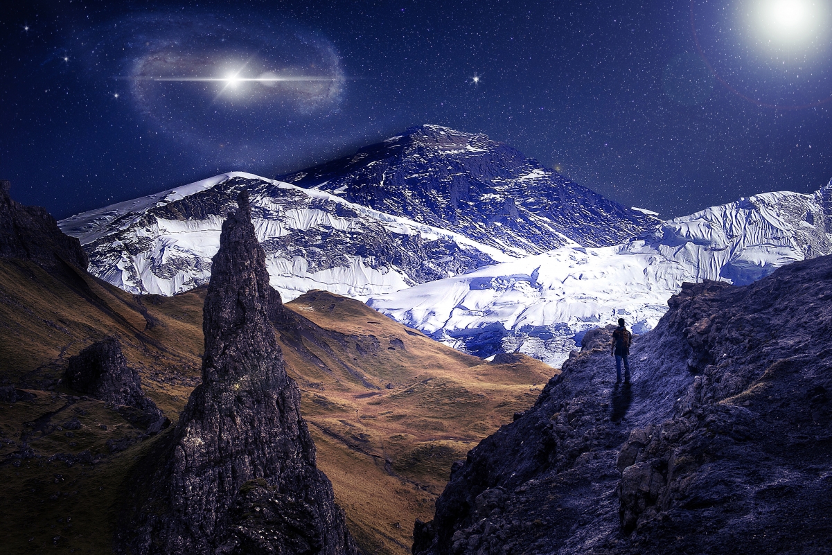 Mountain space nature sky adventure