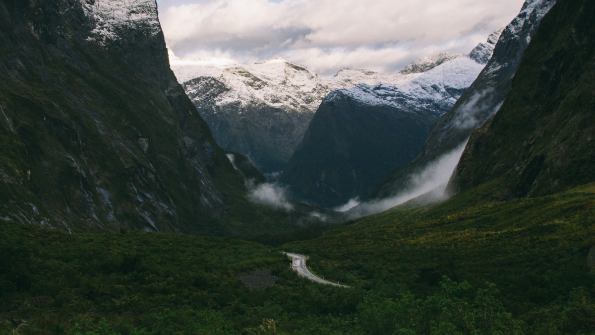 Mountain road photography landscape 4K picture