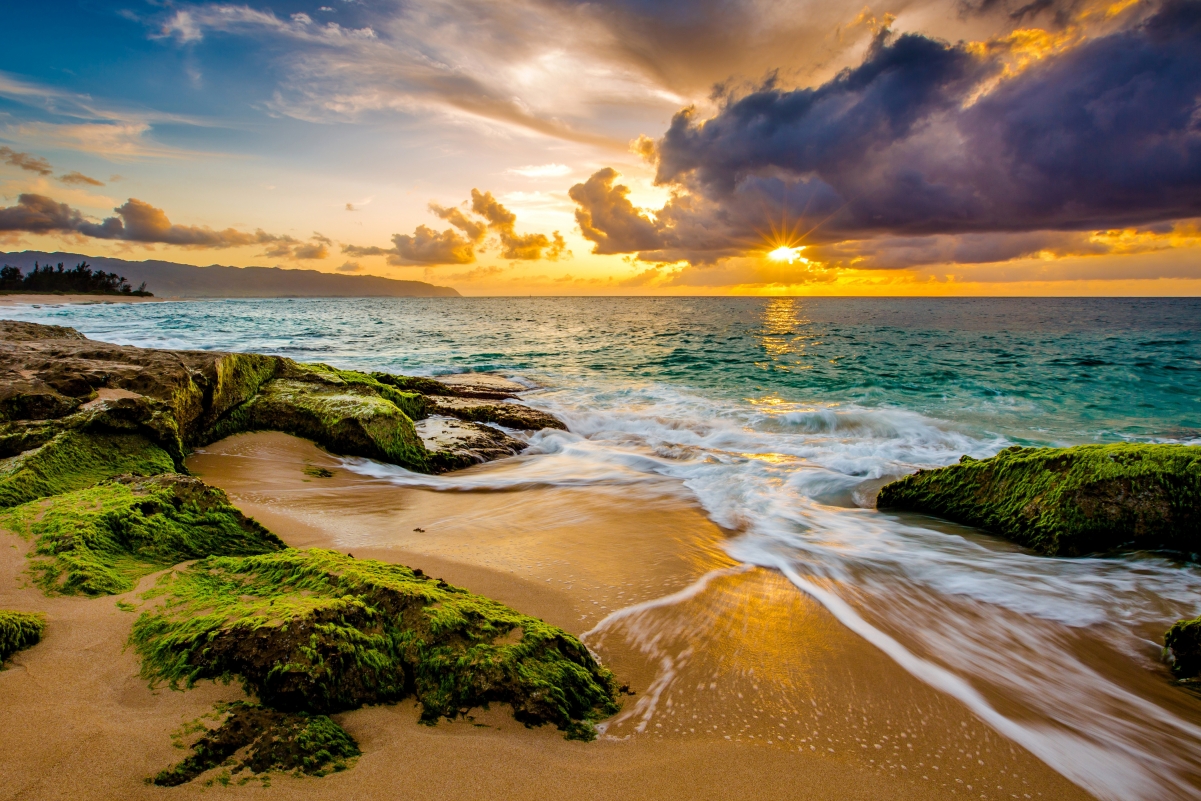 Beach sky sun sunrise cloud