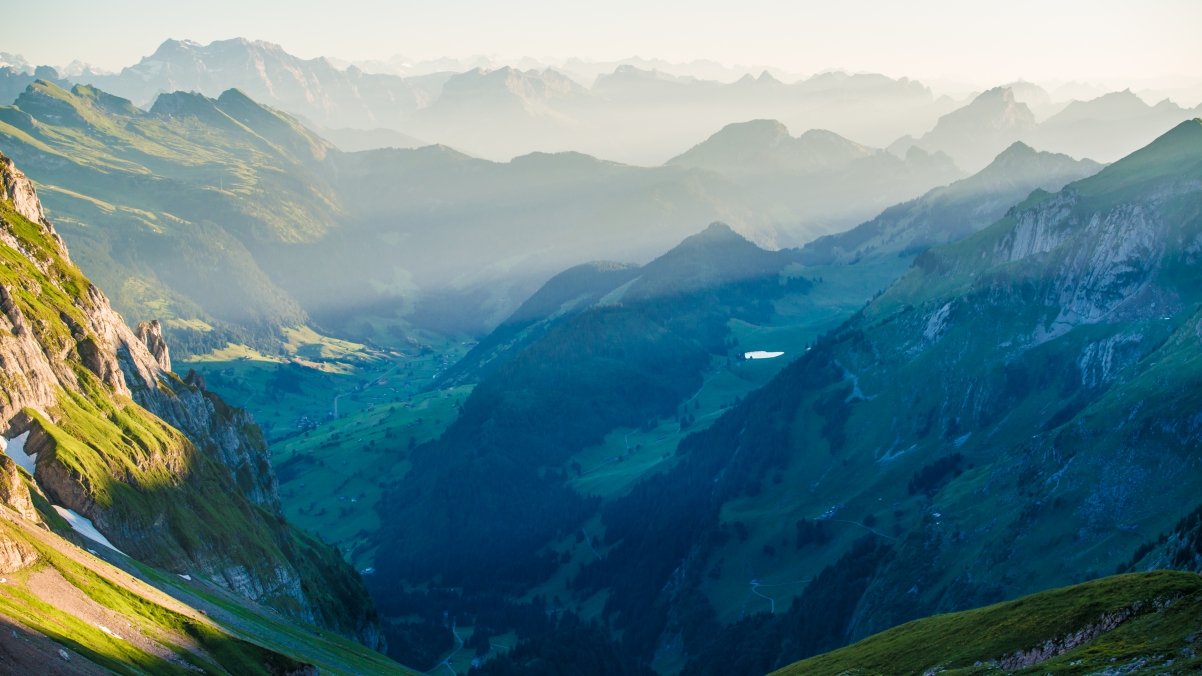 Swiss mountain top 4K landscape wallpaper #38