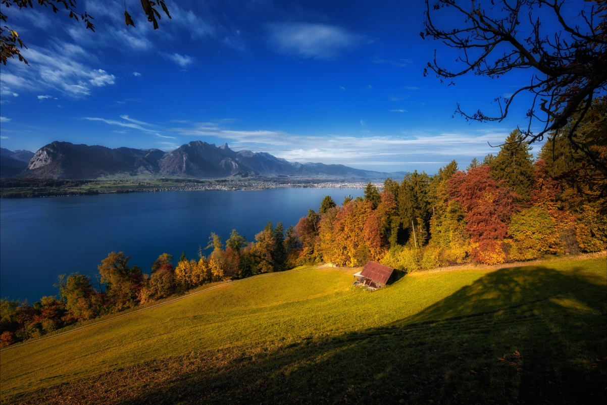 Switzerland Autumn Landscape wallpaper 4K