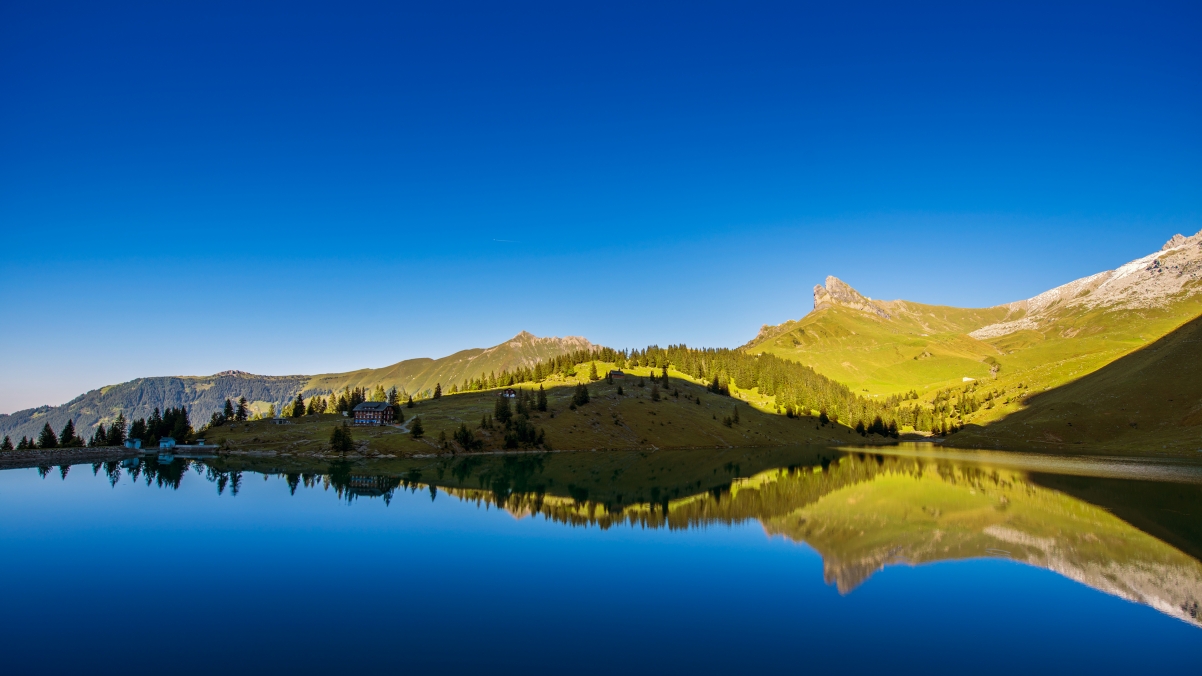 Swiss landscape 4K wallpaper