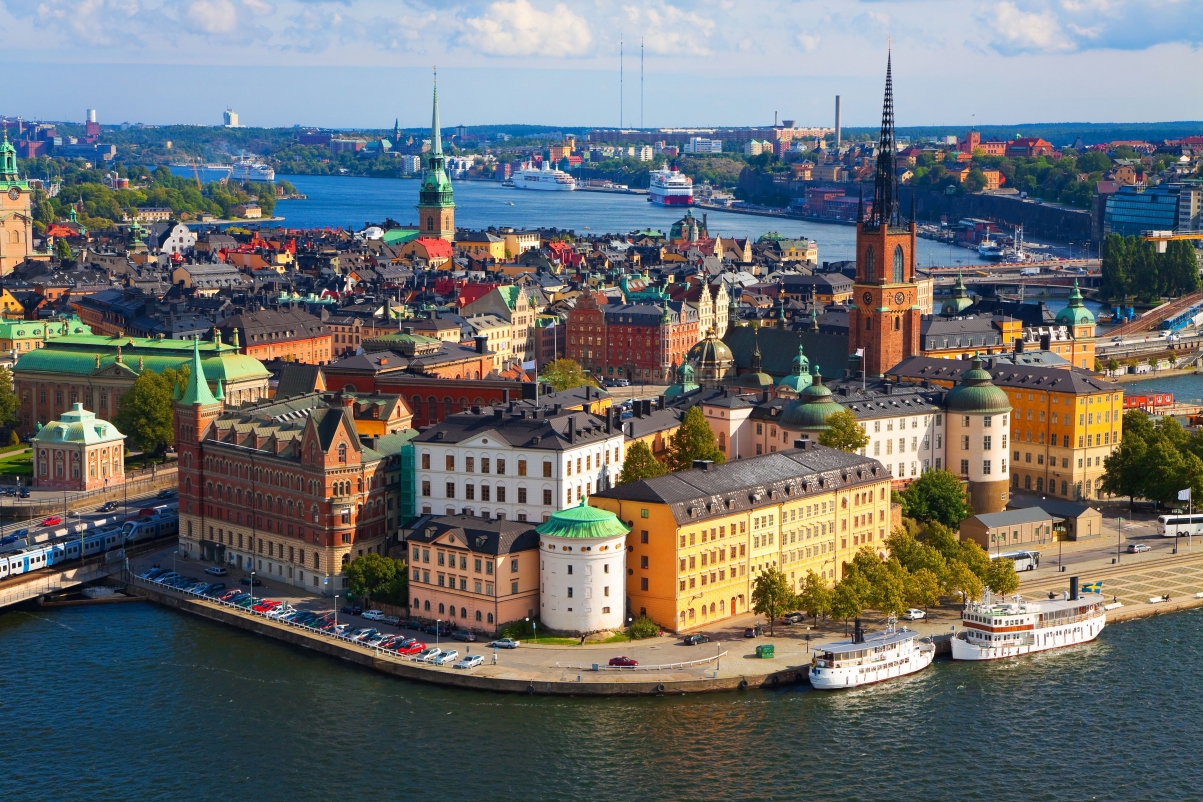 Urban construction in Stockholm, Sweden